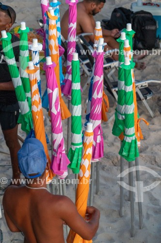 Guarda-sol na Praia de Ipanema - Rio de Janeiro - Rio de Janeiro (RJ) - Brasil