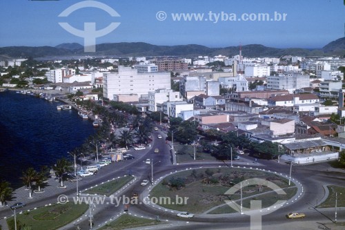 Vista aérea de Cabo Frio - Anos 80 - Cabo Frio - Rio de Janeiro (RJ) - Brasil