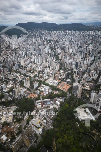 Foto feita com drone da cidade de Belo Horizonte - Belo Horizonte - Minas Gerais (MG) - Brasil
