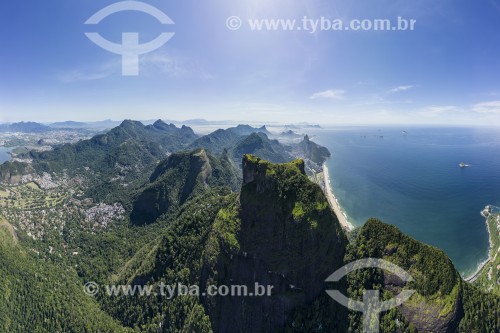 Foto feita com drone da Pedra da Gávea - Rio de Janeiro - Rio de Janeiro (RJ) - Brasil