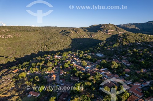 Foto feita com drone da cidade de Mucugê - Mucugê - Bahia (BA) - Brasil