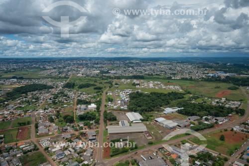 Foto feita com drone da cidade de Guarapuava - Guarapuava - Paraná (PR) - Brasil