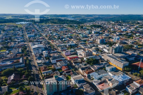 Foto feita com drone da Cidade de Palmas - Palmas - Paraná (PR) - Brasil