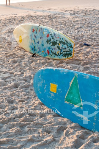 Pranchas de stand up paddle na Praia de Copacabana - Rio de Janeiro - Rio de Janeiro (RJ) - Brasil