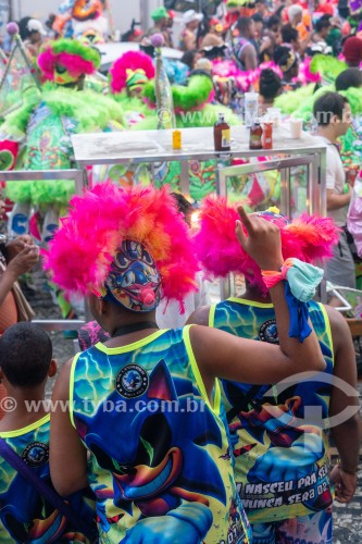 Foliões durante o Concurso folião original - Cinelândia - Rio de Janeiro - Rio de Janeiro (RJ) - Brasil