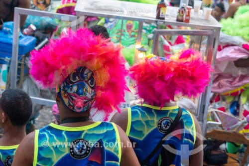 Foliões durante o Concurso folião original - Cinelândia - Rio de Janeiro - Rio de Janeiro (RJ) - Brasil