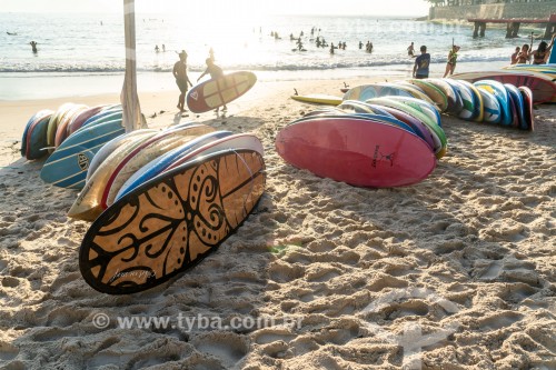 Pranchas de stand up paddle para aluguel na Praia de Copacabana - Rio de Janeiro - Rio de Janeiro (RJ) - Brasil