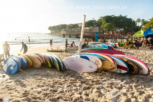 Pranchas de stand up paddle para aluguel na Praia de Copacabana - Rio de Janeiro - Rio de Janeiro (RJ) - Brasil