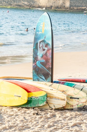 Pranchas de stand up paddle para aluguel na Praia de Copacabana - Rio de Janeiro - Rio de Janeiro (RJ) - Brasil