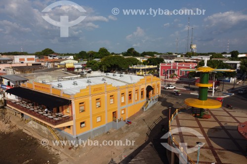 Fachada do Mercado Municipal Leopoldo Peres - Parintins - Amazonas (AM) - Brasil