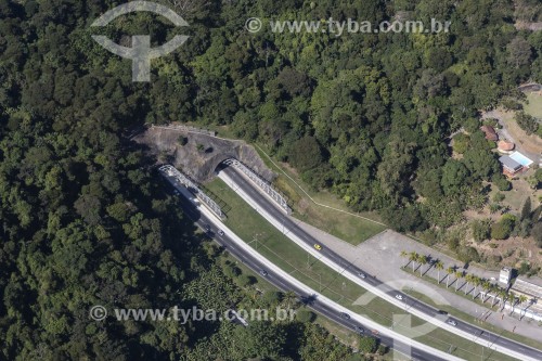 Vista aérea do Túnel Vice-Presidente da República José de Alencar (Túnel da Grota Funda) - Rio de Janeiro - Rio de Janeiro (RJ) - Brasil