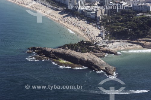 Vista aérea da Pedra do Arpoador  - Rio de Janeiro - Rio de Janeiro (RJ) - Brasil