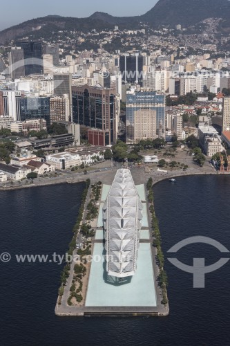 Vista aérea do Museu do Amanhã - Rio de Janeiro - Rio de Janeiro (RJ) - Brasil