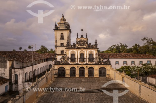 Foto feita com drone da Fachada do Convento e Igreja de São Francisco (1588) - parte do Centro Cultural São Francisco - João Pessoa - Paraíba (PB) - Brasil