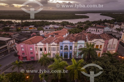 Foto feita com drone de prédios antigos no centro histórico de João Pessoa - João Pessoa - Paraíba (PB) - Brasil