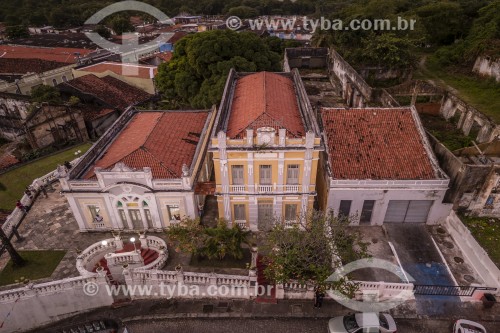 Foto feita com drone do antigo Hotel Globo (1929), atualmente é uma galeria de arte - João Pessoa - Paraíba (PB) - Brasil