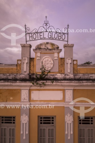 Foto feita com drone do antigo Hotel Globo (1929), atualmente é uma galeria de arte - João Pessoa - Paraíba (PB) - Brasil