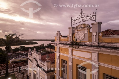 Foto feita com drone do antigo Hotel Globo (1929), atualmente é uma galeria de arte - João Pessoa - Paraíba (PB) - Brasil