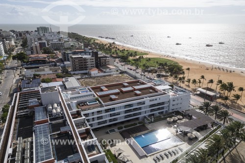 Foto feita com drone de prédios e da orla da Praia de Tambaú - João Pessoa - Paraíba (PB) - Brasil