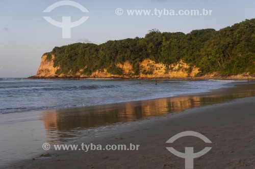 Falésia na Praia do Madeiro - Tibau do Sul - Rio Grande do Norte (RN) - Brasil