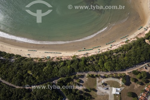 Foto feita com drone da Praia da Baía dos Golfinhos  - Tibau do Sul - Rio Grande do Norte (RN) - Brasil