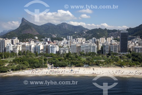 Vista aérea da Praia do Flamengo - Rio de Janeiro - Rio de Janeiro (RJ) - Brasil