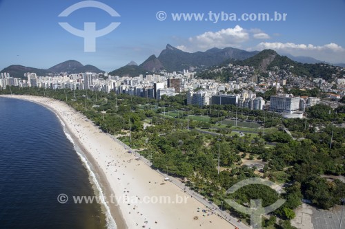 Vista aérea da Praia do Flamengo - Rio de Janeiro - Rio de Janeiro (RJ) - Brasil