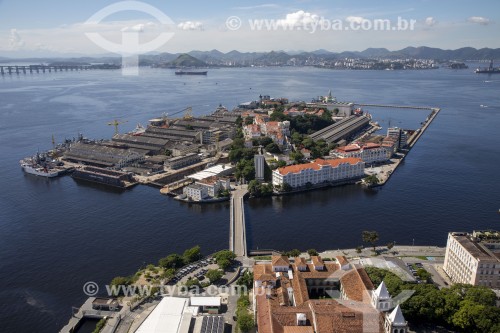 Vista aérea da Ilha das Cobras  - Rio de Janeiro - Rio de Janeiro (RJ) - Brasil