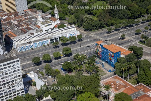 Vista aérea da Biblioteca Parque Estadual - Rio de Janeiro - Rio de Janeiro (RJ) - Brasil