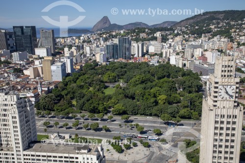 Vista aérea do Campo de Santana (1880) - Rio de Janeiro - Rio de Janeiro (RJ) - Brasil