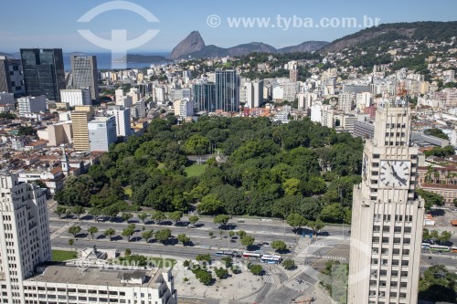 Vista aérea do Campo de Santana (1880) - Rio de Janeiro - Rio de Janeiro (RJ) - Brasil