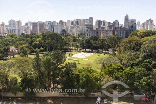 Parque do Ibirapuera visto do terraço do Museu de Arte Contemporânea (MAC) - São Paulo - São Paulo (SP) - Brasil