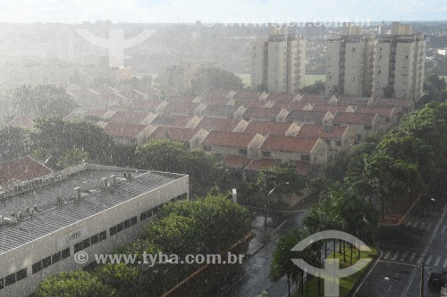 Vista de Chuva na cidade - São José do Rio Preto - São Paulo (SP) - Brasil