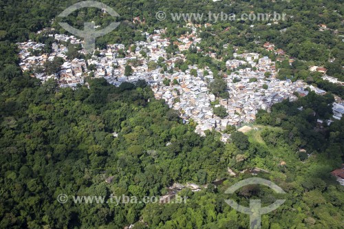 Vista aérea da Favela Morro do Banco - Rio de Janeiro - Rio de Janeiro (RJ) - Brasil