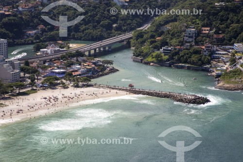 Vista aérea do Canal da Joatinga - Rio de Janeiro - Rio de Janeiro (RJ) - Brasil