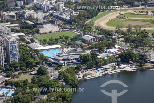 Vista aérea da sede do Clube de Regatas Flamengo - Rio de Janeiro - Rio de Janeiro (RJ) - Brasil