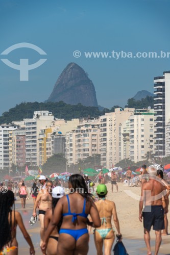 Banhistas na Praia do Leme - Rio de Janeiro - Rio de Janeiro (RJ) - Brasil