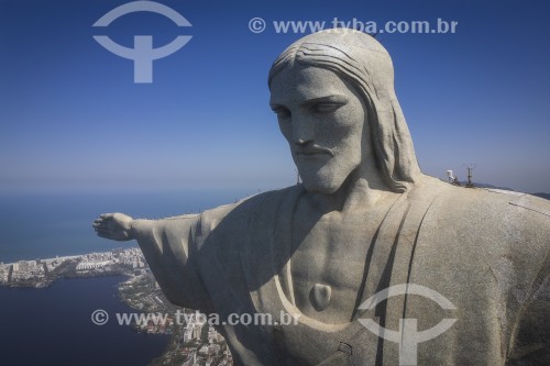 Foto feita com drone do Cristo Redentor - Rio de Janeiro - Rio de Janeiro (RJ) - Brasil