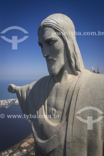 Foto feita com drone do Cristo Redentor - Rio de Janeiro - Rio de Janeiro (RJ) - Brasil