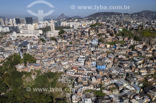 Foto feita com drone do Morro da Providência - Rio de Janeiro - Rio de Janeiro (RJ) - Brasil