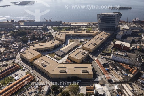 Foto feita com drone da Cidade do Samba Joãozinho Trinta - Rio de Janeiro - Rio de Janeiro (RJ) - Brasil