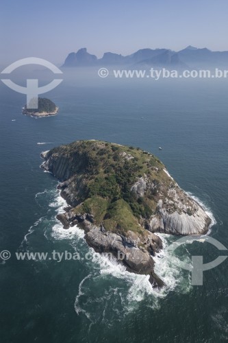 Foto feita com drone do Monumento Natural das Ilhas Cagarras - Rio de Janeiro - Rio de Janeiro (RJ) - Brasil