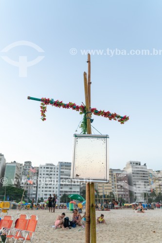 Espelho na Praia de Copacabana - Rio de Janeiro - Rio de Janeiro (RJ) - Brasil