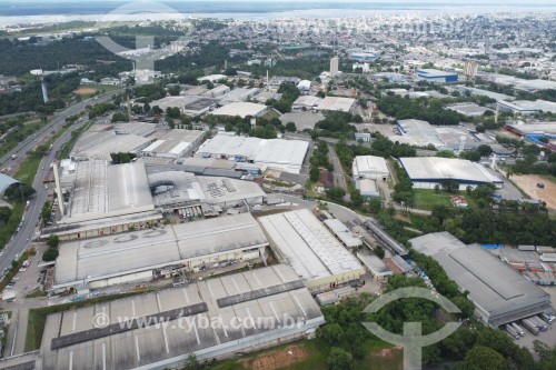 Foto feita com drone do Polo Industrial de Manaus - Manaus - Amazonas (AM) - Brasil