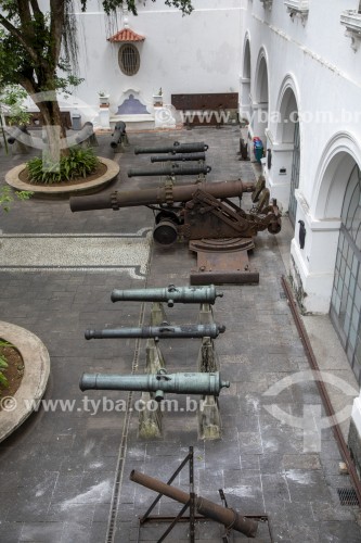 Canhões no Pátio dos Canhões do Museu Histórico Nacional  - Rio de Janeiro - Rio de Janeiro (RJ) - Brasil