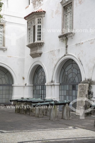 Canhões no Pátio dos Canhões do Museu Histórico Nacional  - Rio de Janeiro - Rio de Janeiro (RJ) - Brasil