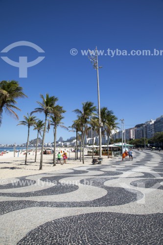 Calçadão na Praia do Leme - Rio de Janeiro - Rio de Janeiro (RJ) - Brasil