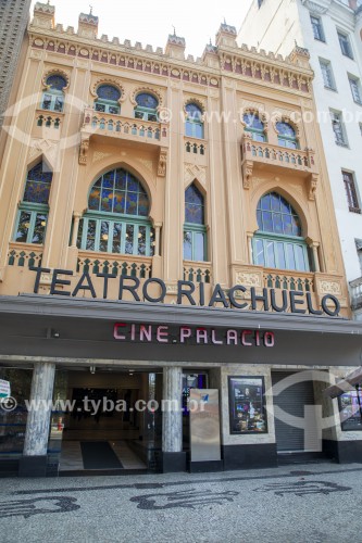 Fachada do Teatro Riachuelo Rio (1890) - antigo Cine Palácio - Rio de Janeiro - Rio de Janeiro (RJ) - Brasil