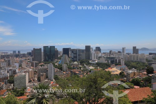 Centro do Rio visto do Parque das Ruínas - Rio de Janeiro - Rio de Janeiro (RJ) - Brasil