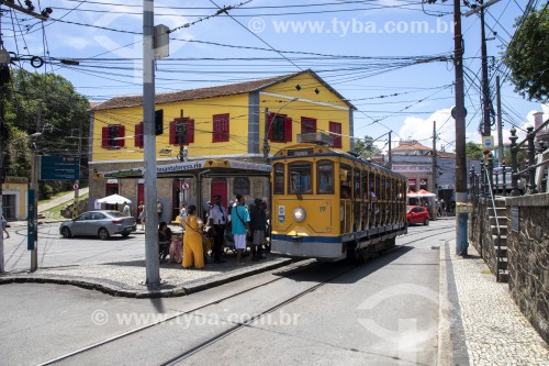 Bonde de Santa Teresa no Largo dos Guimarães  - Rio de Janeiro - Rio de Janeiro (RJ) - Brasil